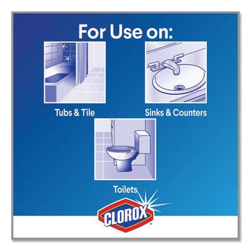 Clorox® Bleach Foamer Bathroom Spray, Original, 30 Oz Spray Bottle, 9-carton freeshipping - TVN Wholesale